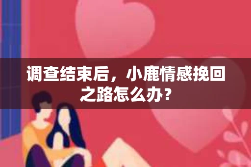 调查结束后，小鹿情感挽回之路怎么办？