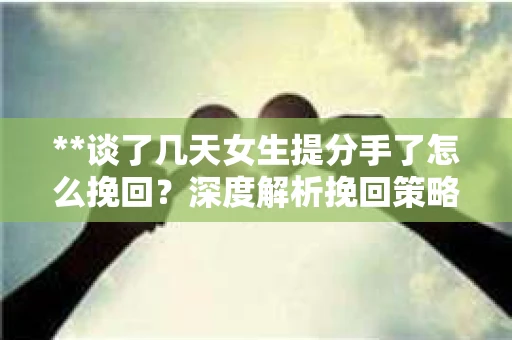 **谈了几天女生提分手了怎么挽回？深度解析挽回策略**