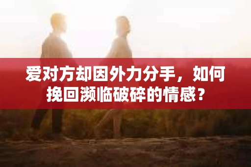 爱对方却因外力分手，如何挽回濒临破碎的情感？