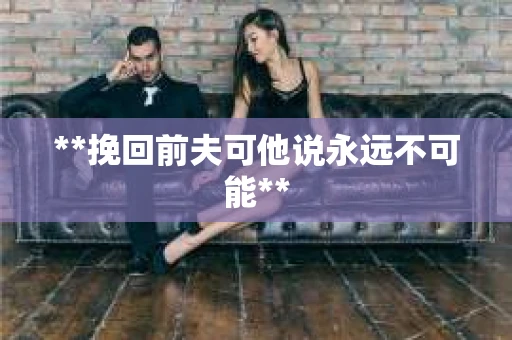 **挽回前夫可他说永远不可能**