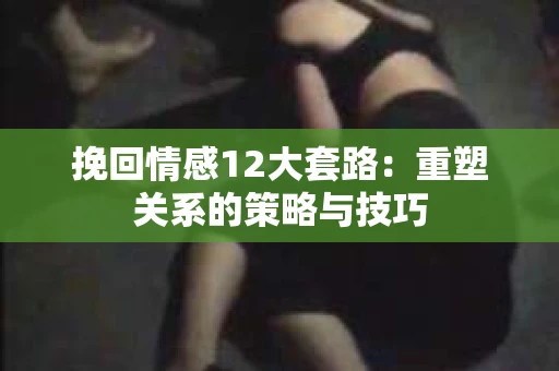 挽回情感12大套路：重塑关系的策略与技巧