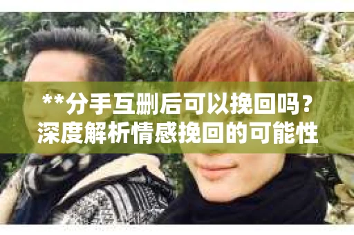 **分手互删后可以挽回吗？深度解析情感挽回的可能性**