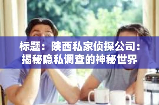 标题：陕西私家侦探公司：揭秘隐私调查的神秘世界