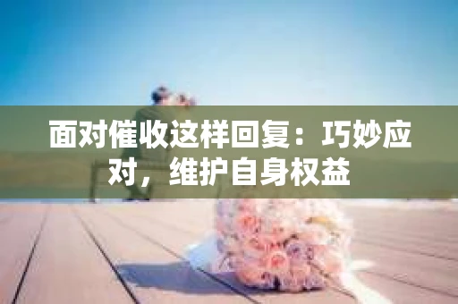 面对催收这样回复：巧妙应对，维护自身权益