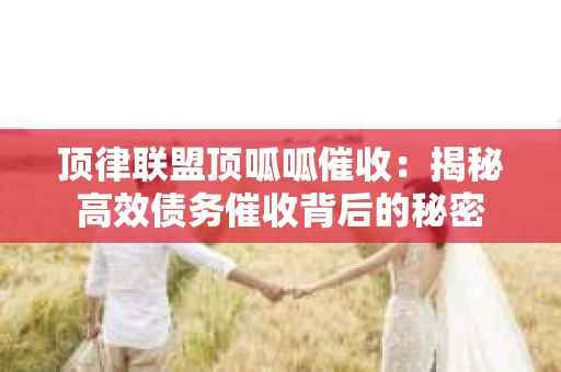 顶律联盟顶呱呱催收:揭秘高效债务催收背后的秘密 顶律联盟顶呱呱催收:揭秘高效债务催收背后的秘密