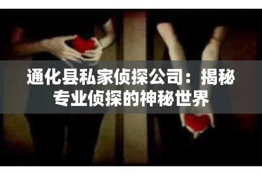 通化县私家侦探公司：揭秘专业侦探的神秘世界