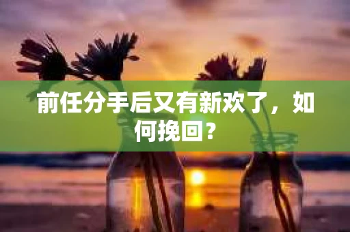 前任分手后又有新欢了，如何挽回？