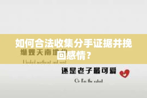 如何合法收集分手证据并挽回感情? 如何合法收集分手证据并挽回感情?